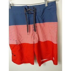 Ocean Current Patriotic Board Shorts Swim Trunks Stripes Sz 30  NWOT 4th Of July